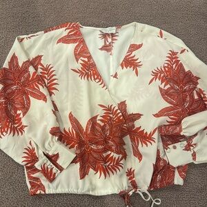 Dress Forum Surplice floral blouse